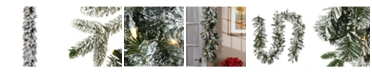 National Tree Company 9 ft. Iceland Fir Garland with Battery Operated LED Lights